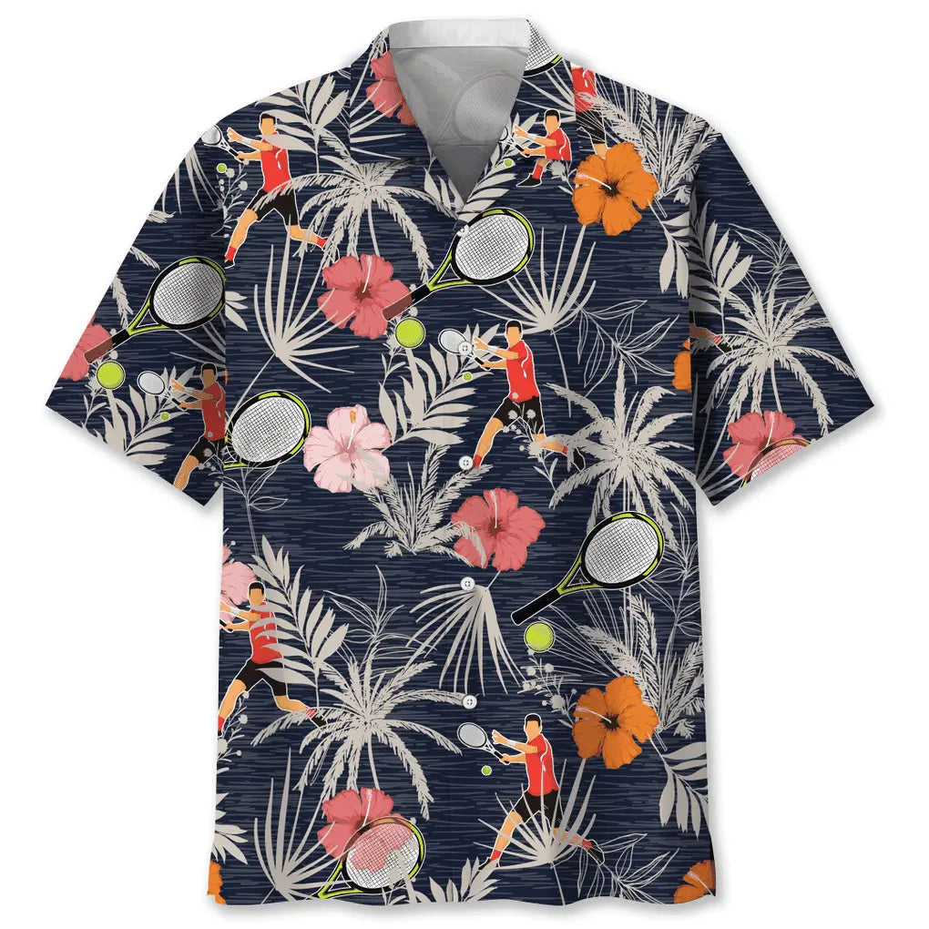 Hawaiian Shirt / Adults / S Tennis Nature Hawaiian Shirt