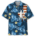 Hawaiian Shirt / Adults / S Tennis Usa Blue Tropical Hawaiian Shirt