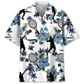 Hawaiian Shirt / Adults / S Tennis White Nature Hawaiian Shirt