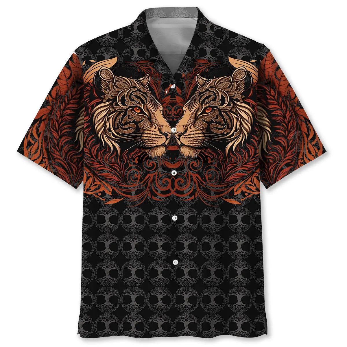 Hawaiian Shirt / Adults / S Tiger Vintage Hawaiian Shirt