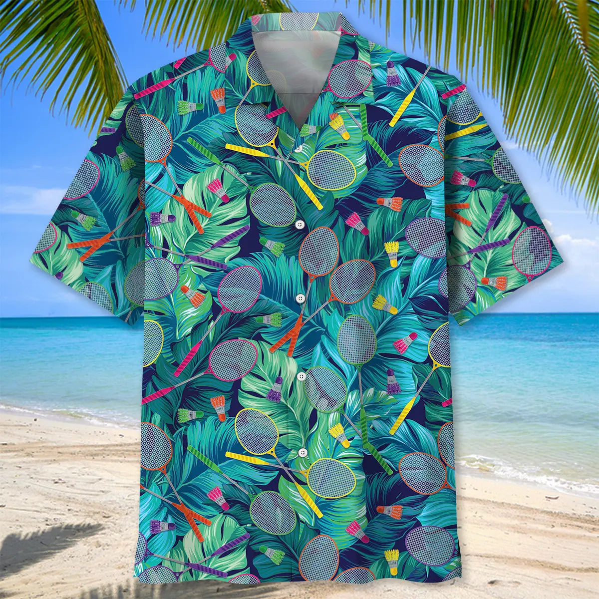 Tropical Badminton Hawaiian Shirt