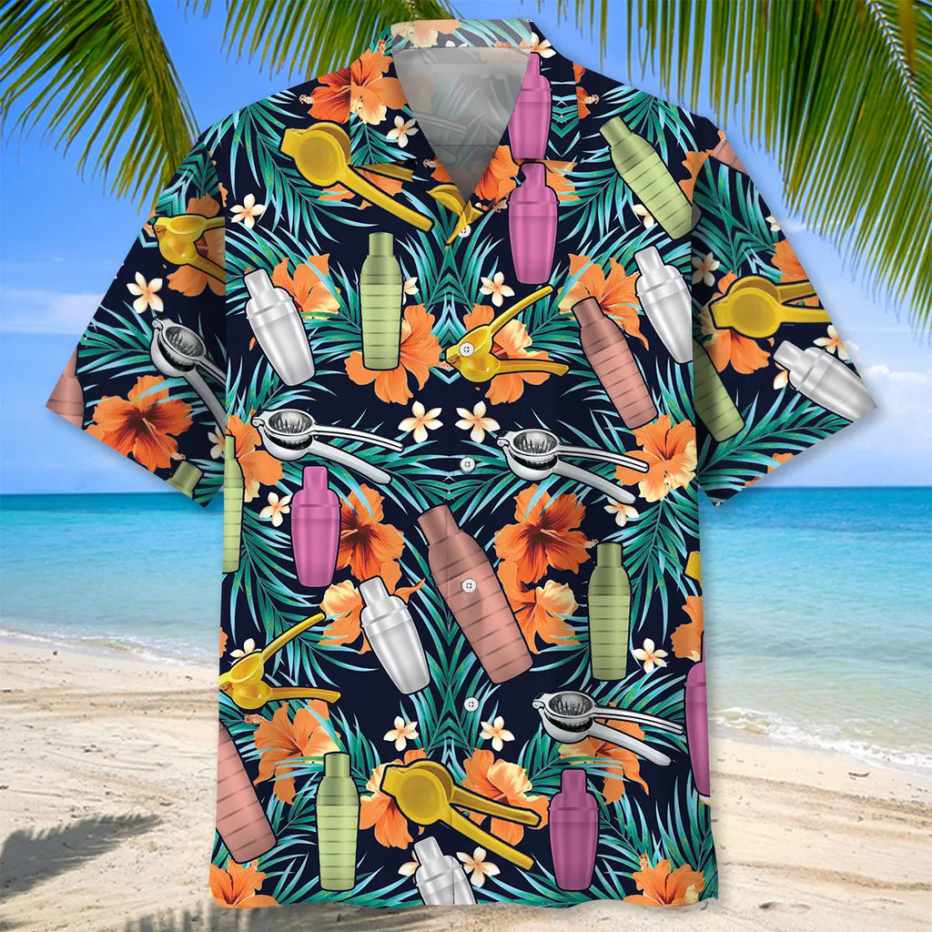 Hawaiian Shirt / Adults / S Tropical Bartender Set Hawaiian Shirt