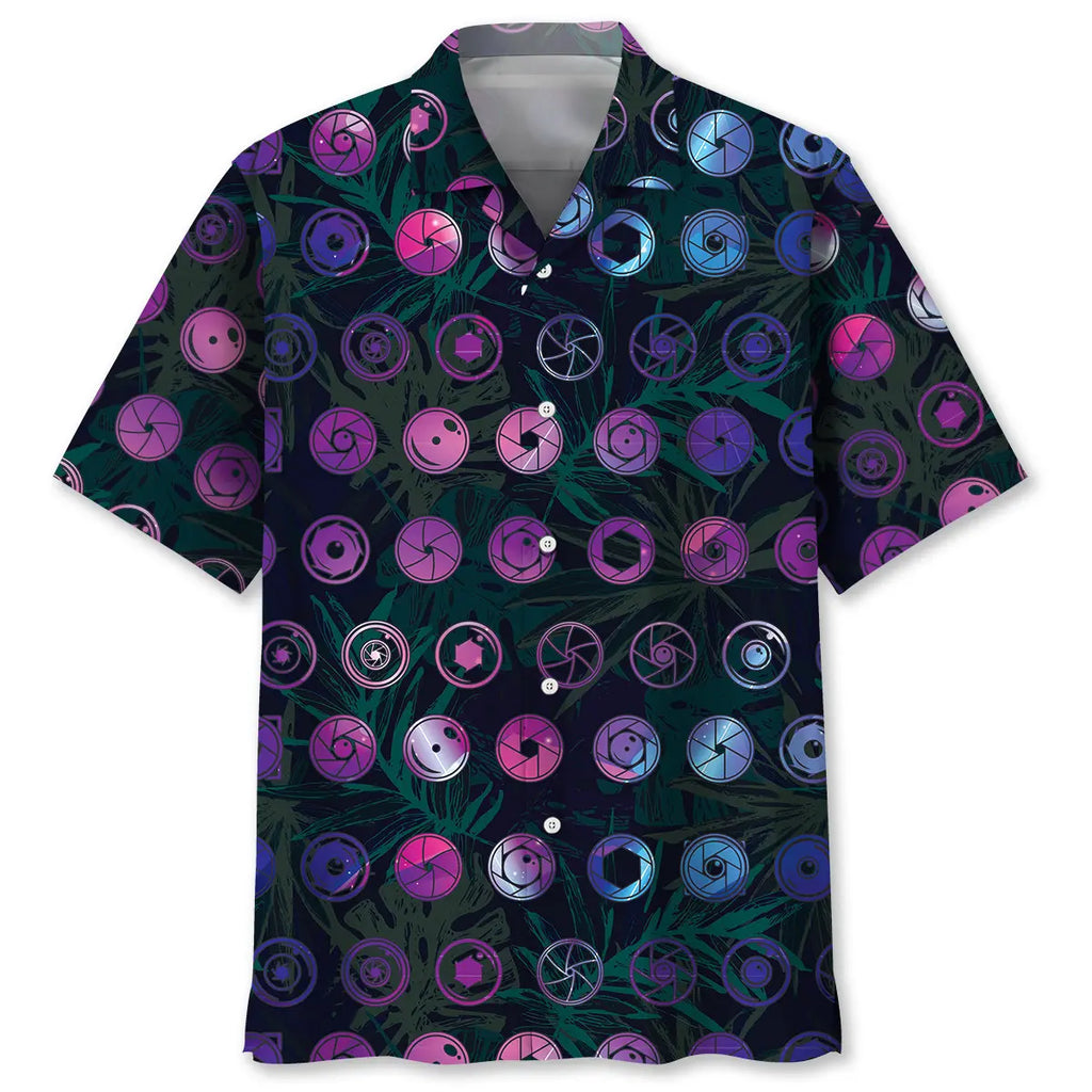 Hawaiian Shirt / Adults / S Tropical Camera Lens Hawaiian Shirt