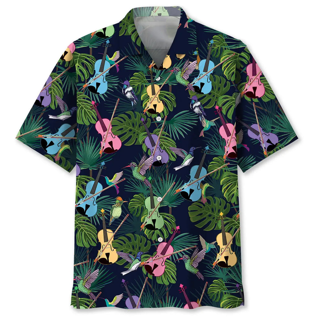 Hawaiian Shirt / Adults / S Tropical Colorful Violin Hawaiian Shirt
