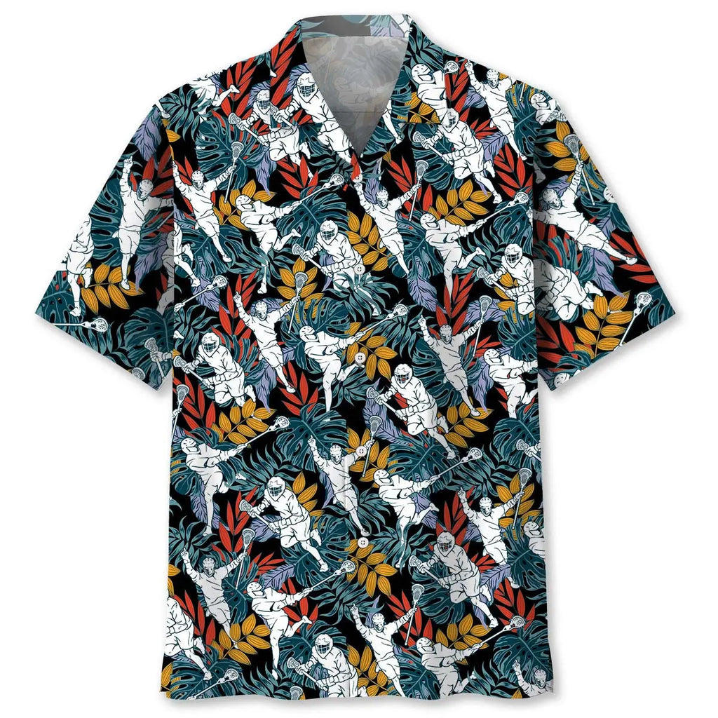 Hawaiian Shirt / Adults / S Tropical Lacrosse Hawaiian Shirt
