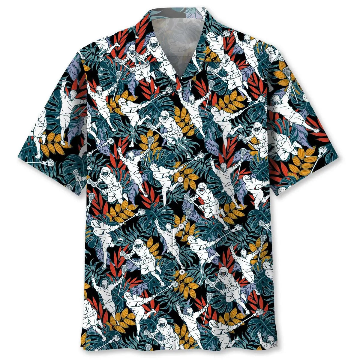 Hawaiian Shirt / Adults / S Tropical Lacrosse Hawaiian Shirt