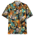 Hawaiian Shirt / Adults / S Tropical Orange Trumpet Hawaiian Shirt