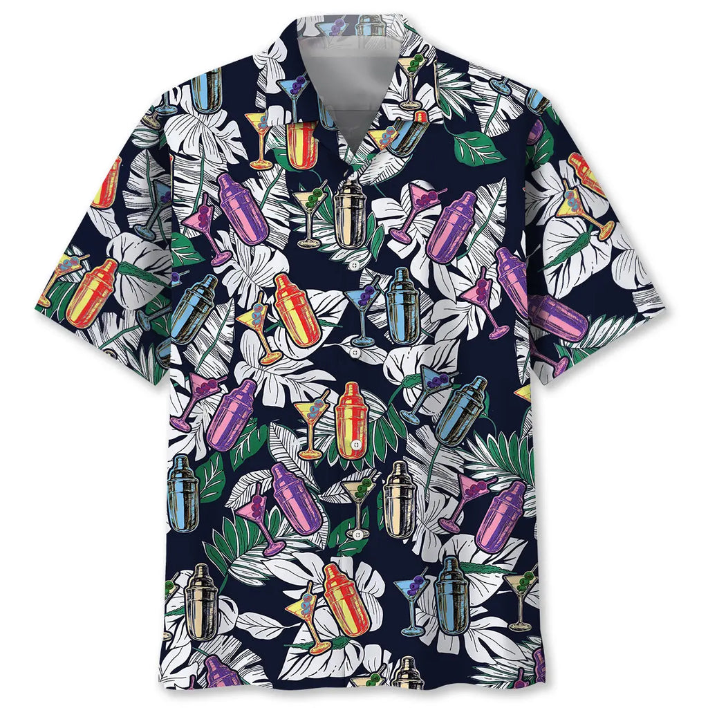 Tropical Shaker Bartender Hawaiian Shirt