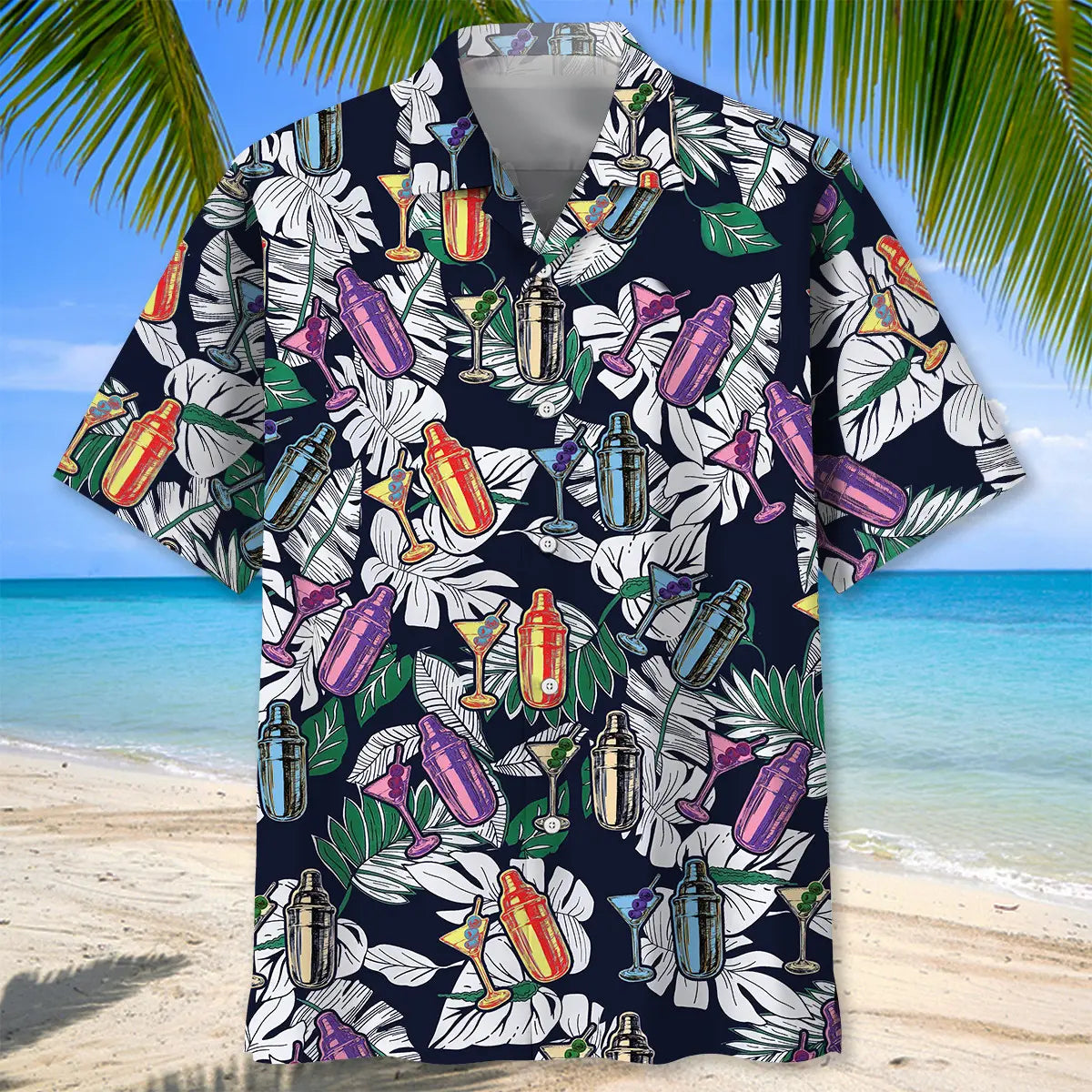 Hawaiian Shirt / Adults / S Tropical Shaker Bartender Hawaiian Shirt