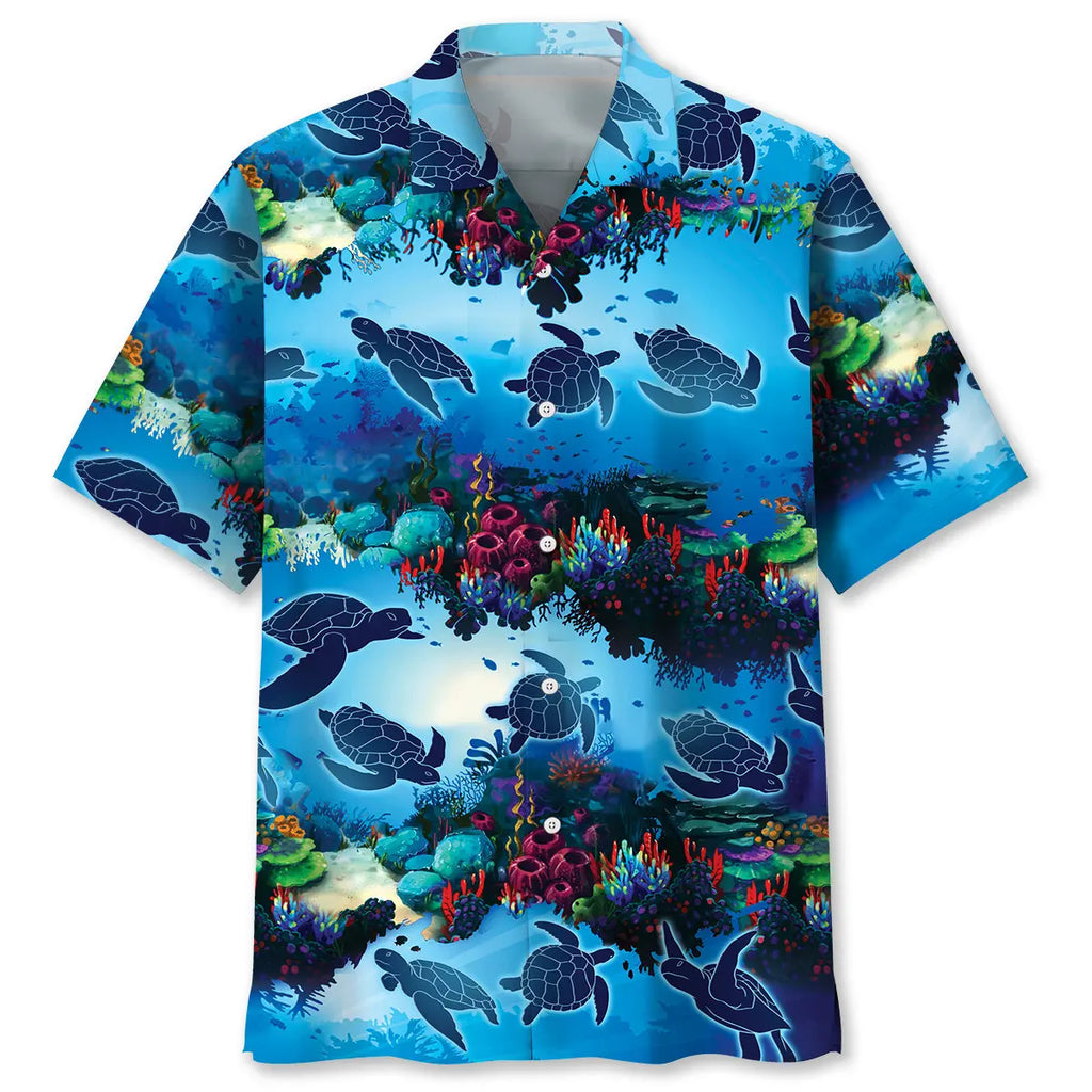 Hawaiian Shirt / Adults / S Turtle Ocean Hawaiian Shirt