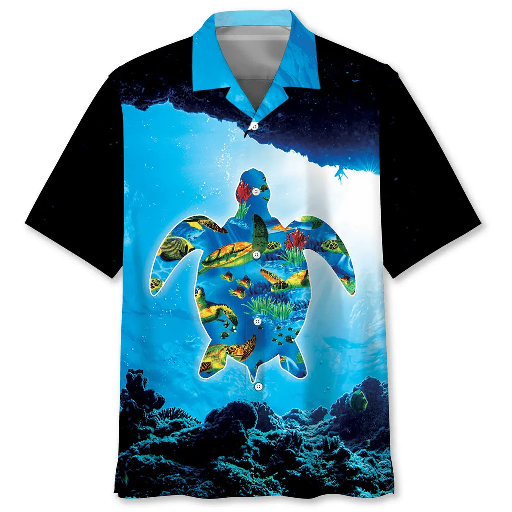 Hawaiian Shirt / Adults / S Turtle Ocean Hawaiian Shirt