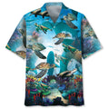 Hawaiian Shirt / Adults / S Turtle Shark Hawaiian Shirt