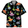 Hawaiian Shirt / Adults / S UFO And Earth Hawaiian Shirt