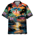 Hawaiian Shirt / Adults / S UFO On The Beach Hawaiian Shirt