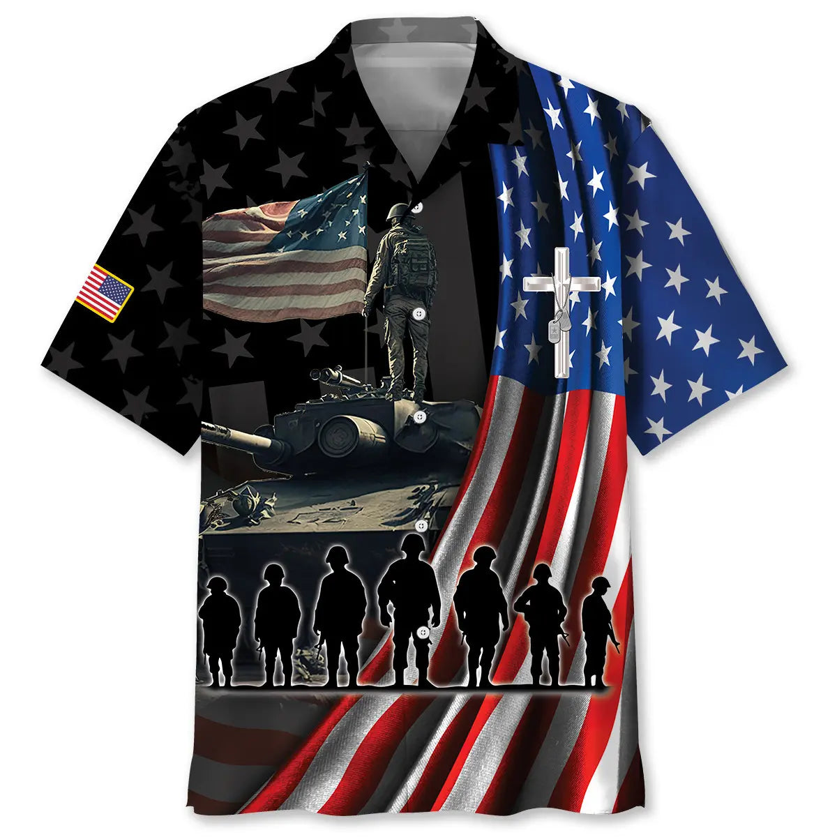Hawaiian Shirt / Adults / S Veteran Memorial Hawaiian Shirt