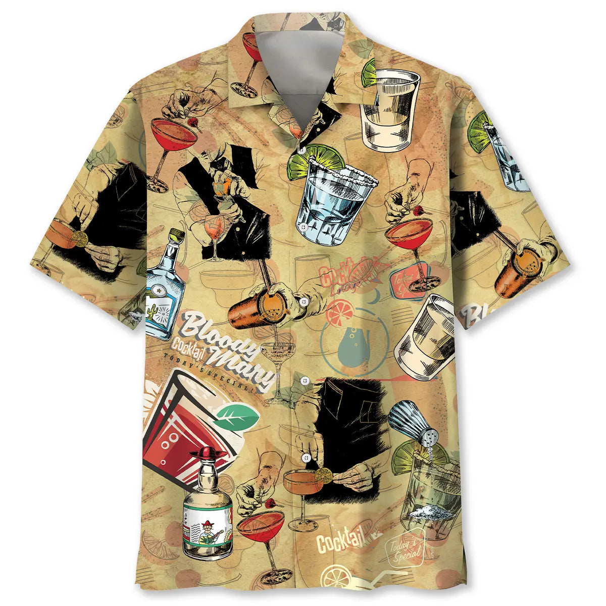 Hawaiian Shirt / Adults / S Vintage Barista Hawaiian Shirt