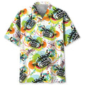 Hawaiian Shirt / Adults / S Vintage Dragonfly And Trumpet Hawaiian Shirt
