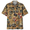 Hawaiian Shirt / Adults / S Vintage Flower Camera Hawaiian Shirt