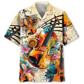 Hawaiian Shirt / Adults / S Violin Vintage Hawaiian Shirt