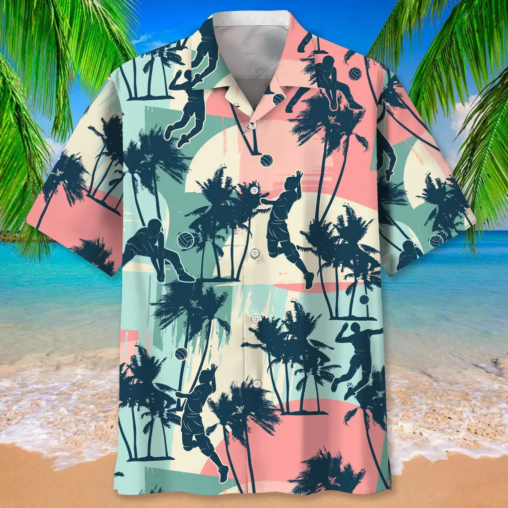 Volleyball Color Beach Hawaiian Shirt