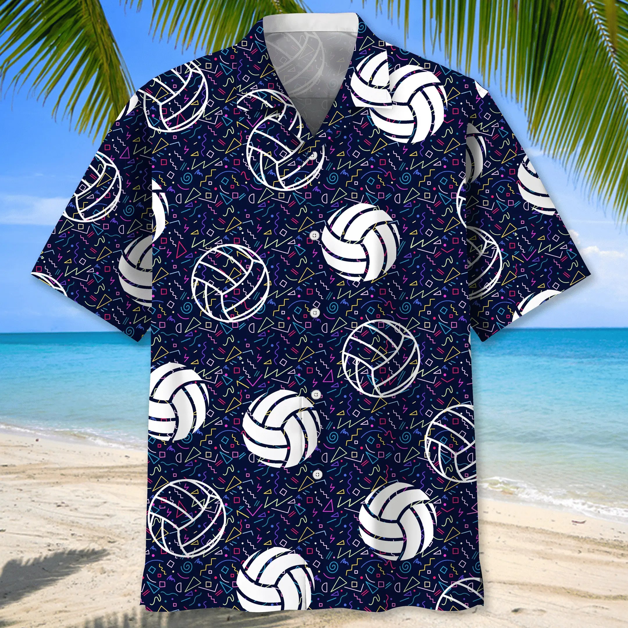 Volleyball Color Hawaiian Shirt