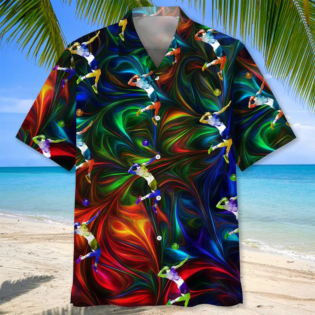 Volleyball Color Hawaiian Shirt