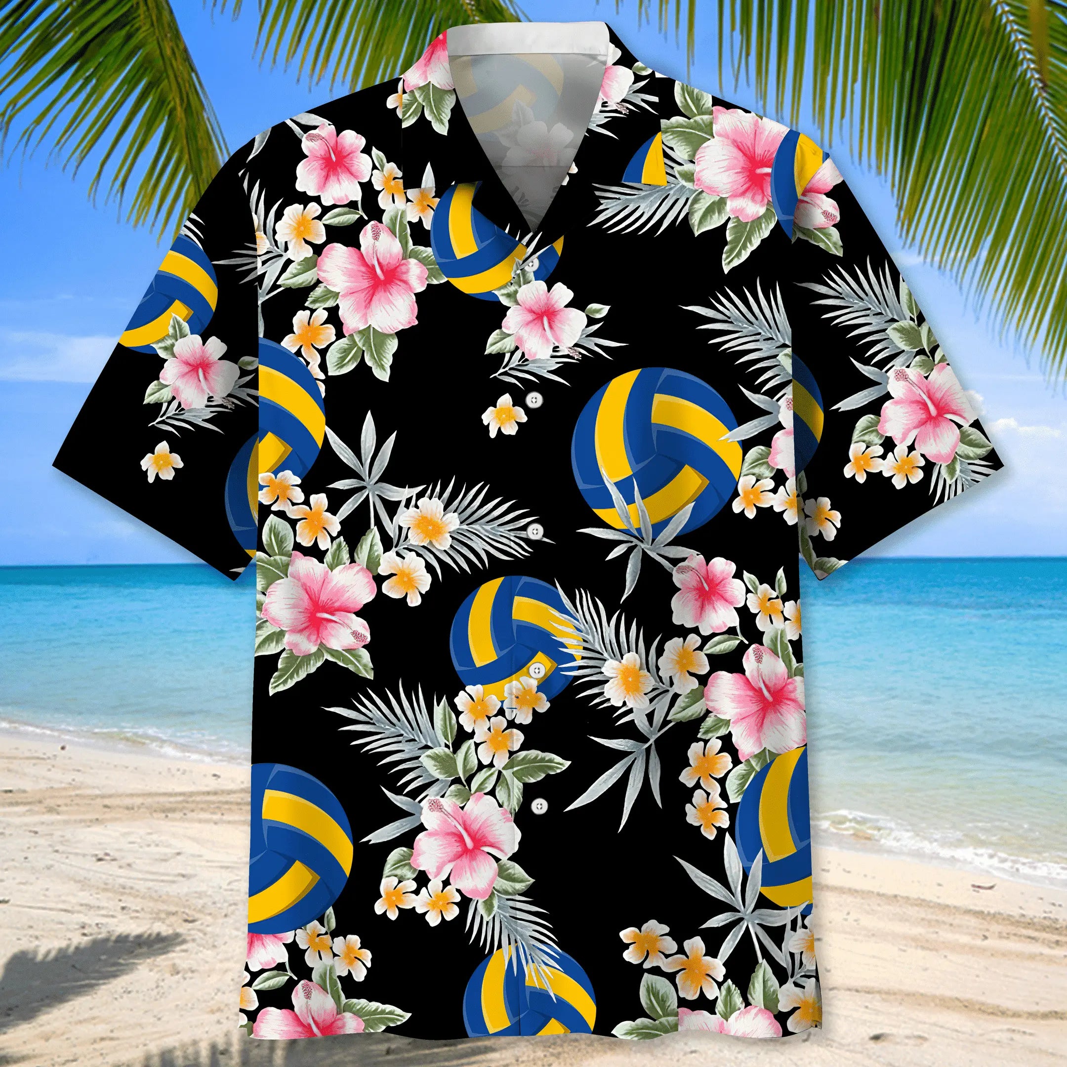 Volleyball Flower Hawaiian Shirt