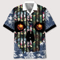 Hawaiian Shirt / Adults / S volleyball flower skull hawaiian shirt