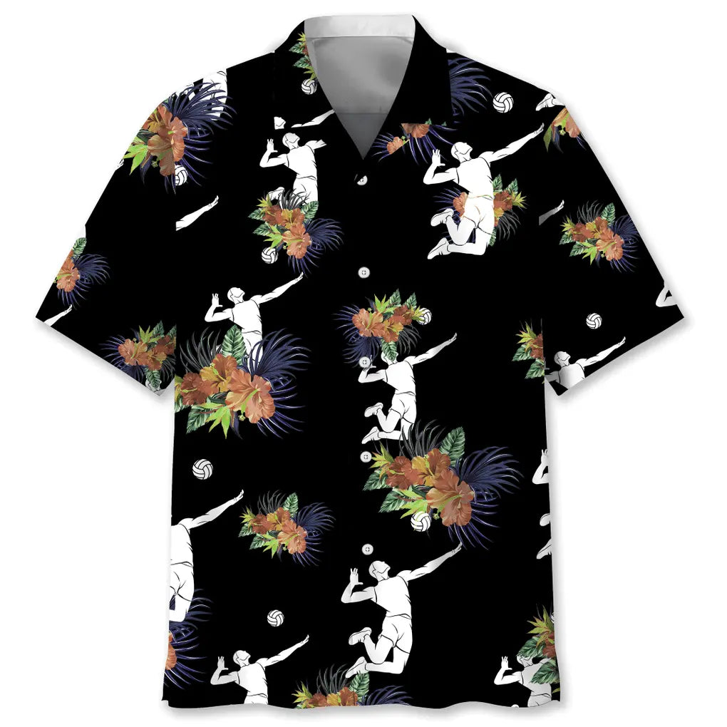 Hawaiian Shirt / Adults / S Volleyball Hawaiian Nature Hawaiian Shirt