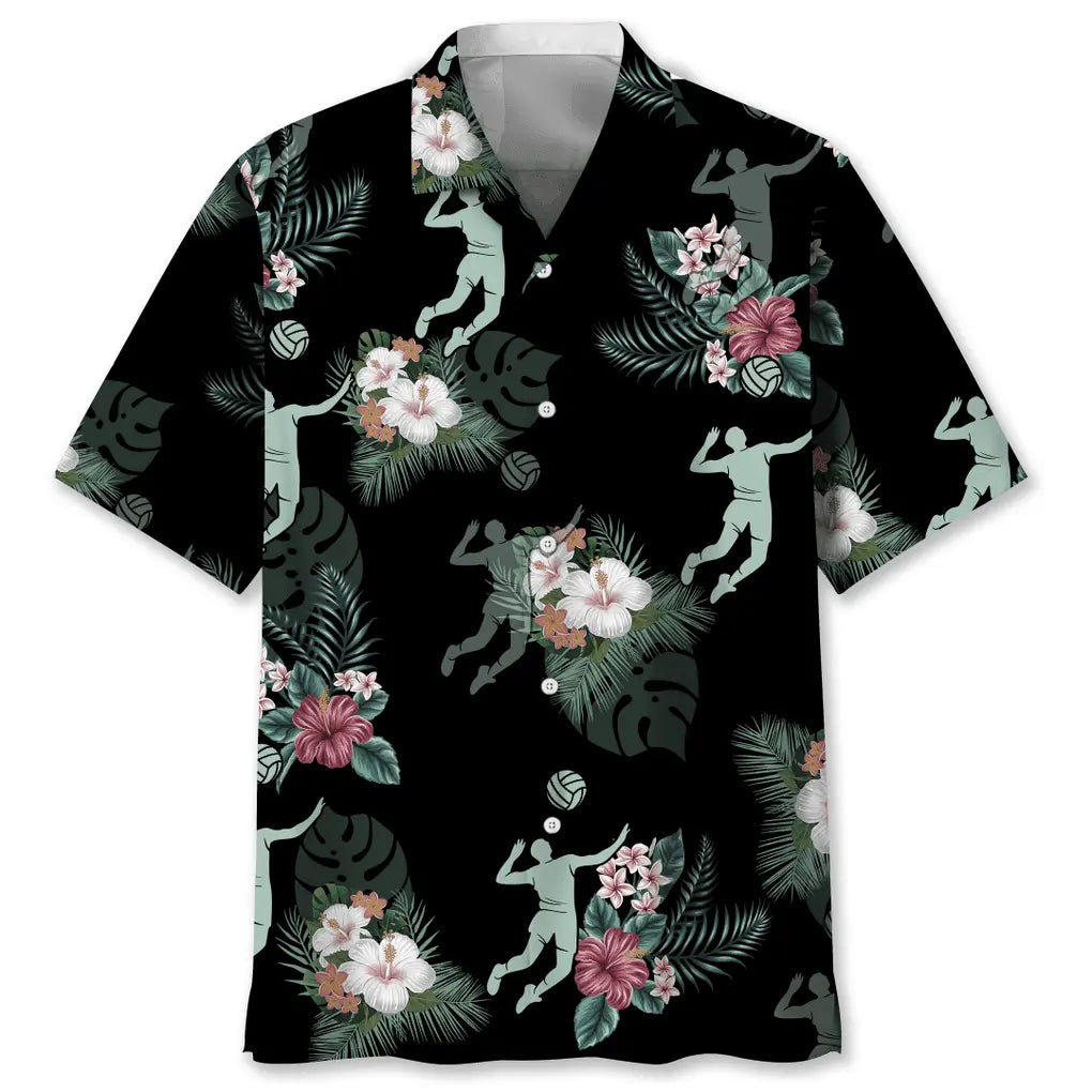 Hawaiian Shirt / Adults / S Volleyball Hawaiian Tropical Hawaiian Shirt