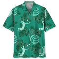 Hawaiian Shirt / Adults / S Volleyball Kelly Green Hawaiian Shirt
