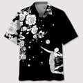 Hawaiian Shirt / Adults / S volleyball rose bw hawaiian shirt