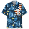 Hawaiian Shirt / Adults / S Volleyball Usa Blue Tropical Hawaiian Shirt Summer Vibe