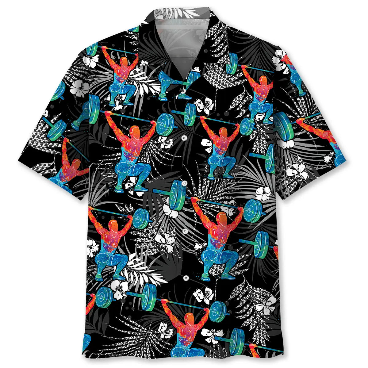 Hawaiian Shirt / Adults / S Weight Lifting Gym Hawaiian Shirt