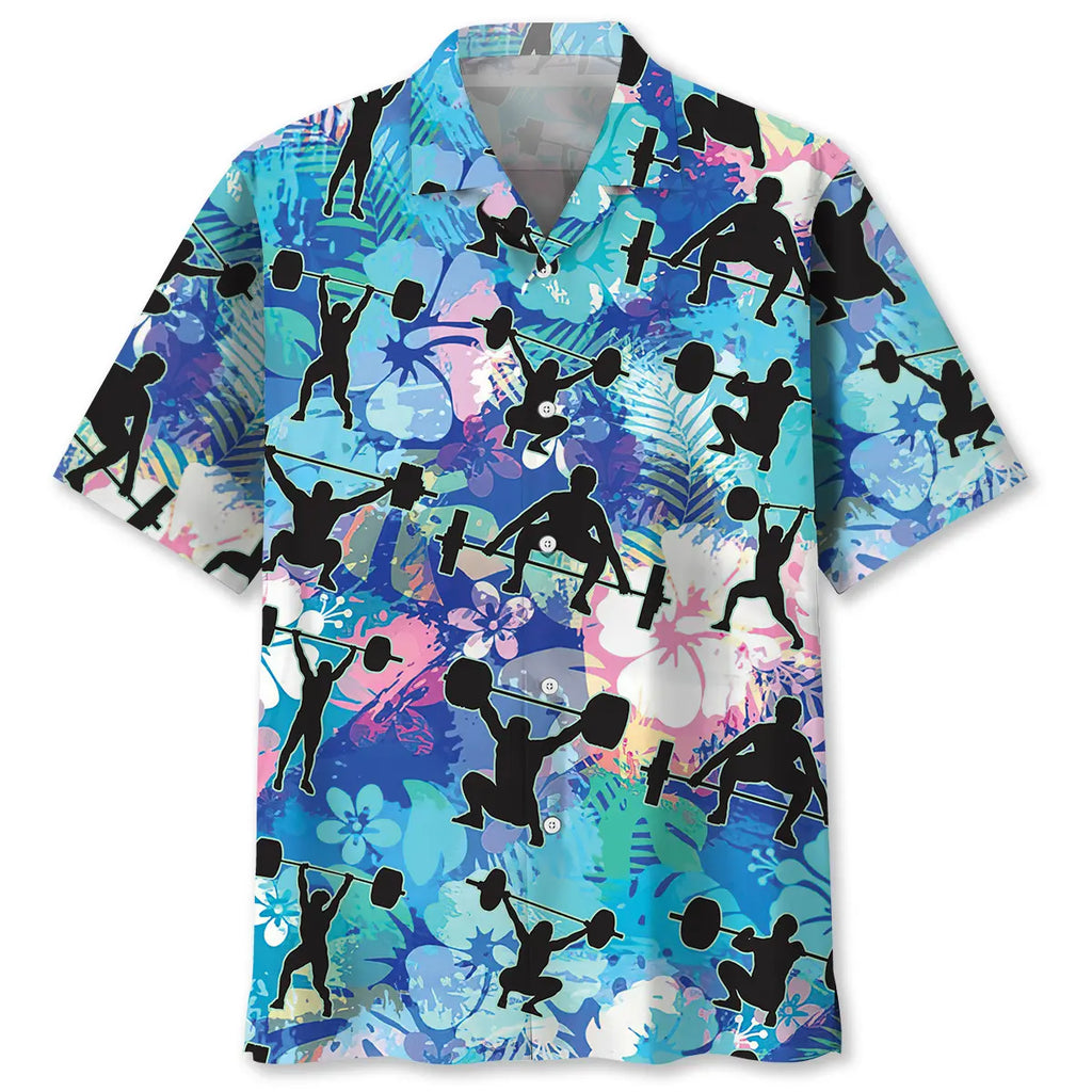 Hawaiian Shirt / Adults / S Weight Lifting Hawaiian Shirt