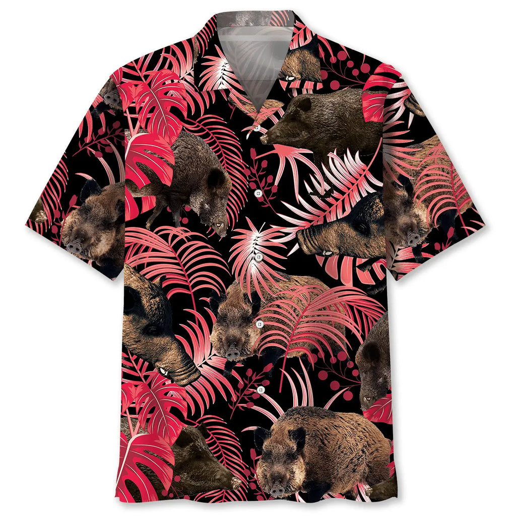 Hawaiian Shirt / Adults / S Wild Hog Hawaiian Shirt
