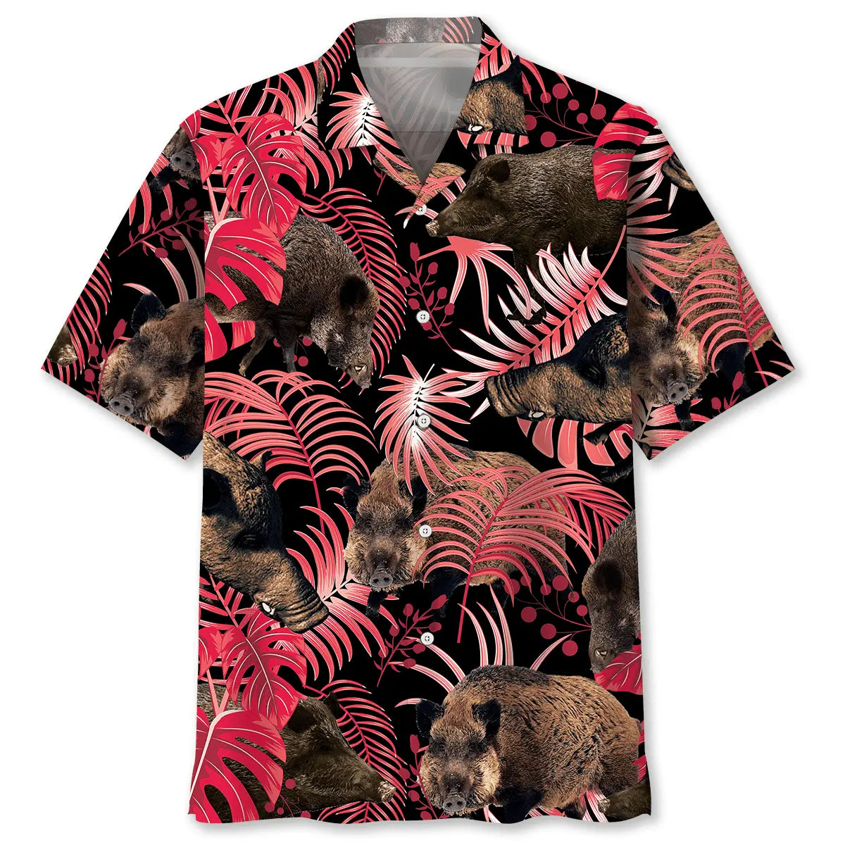 Hawaiian Shirt / Adults / S Wild Hog Hawaiian Shirt