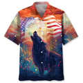 Hawaiian Shirt / Adults / S Wolf Cross Hawaiian Shirt