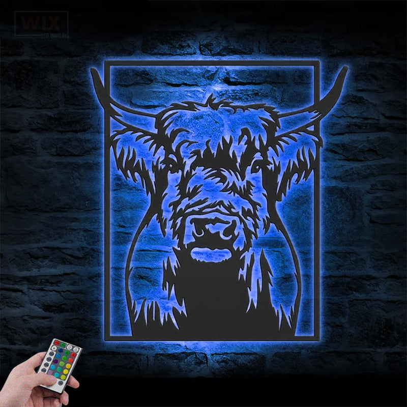 Farm LED Metal Sign 