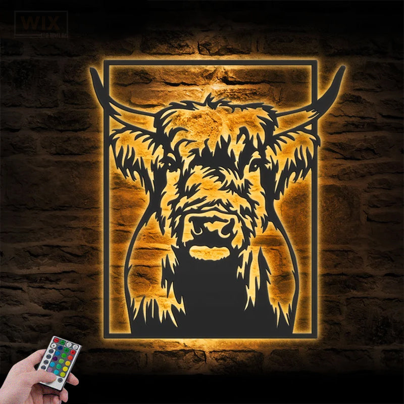 Farm LED Metal Sign 