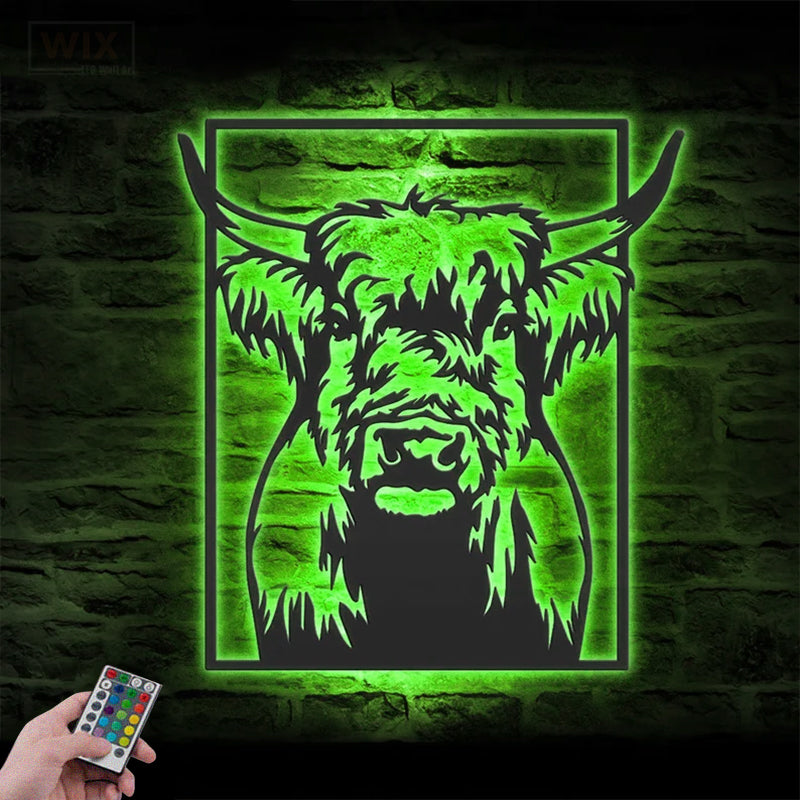 Farm LED Metal Sign 