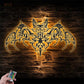 Floral Bat, Metal Wall Signs With RGB Led Light