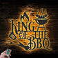 King Of The BBQ, Metal Wall Signs With RGB Led Light