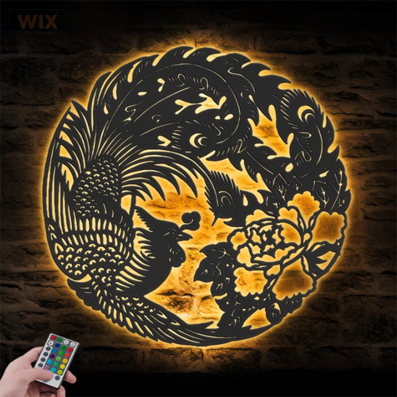 Birds LED Metal Sign 