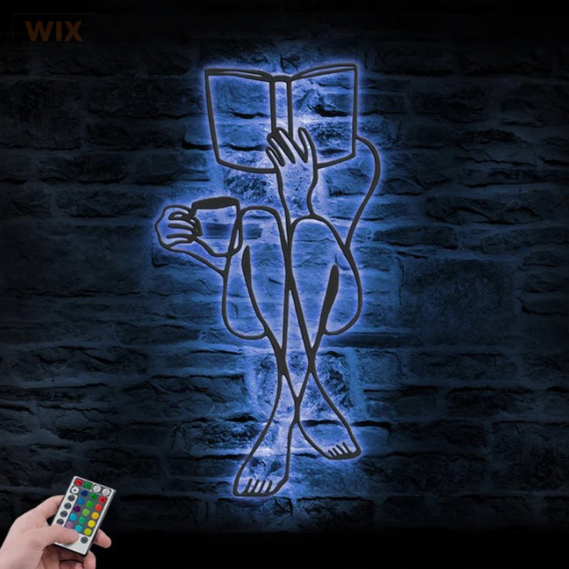 Coffee Shop LED Metal Sign 