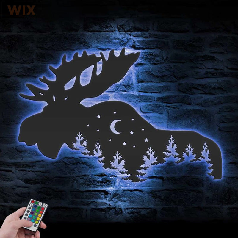Hunting LED Metal Sign 
