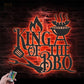 King Of The BBQ, Metal Wall Signs With RGB Led Light