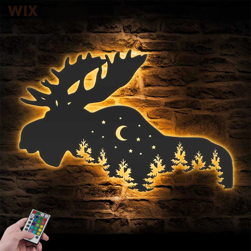 Hunting LED Metal Sign 