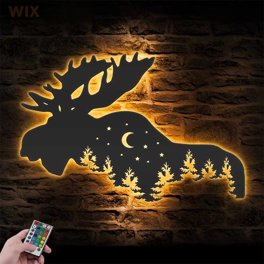 Hunting LED Metal Sign 