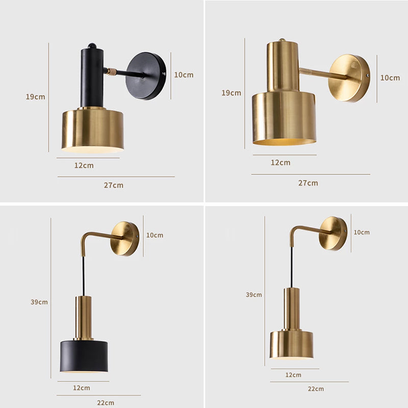 Nordic 5W LED Wall Lamps Indoor Bedroom Living Room Wall Lights Modern Hotel Bedside Background Art Decoration Lighting E27